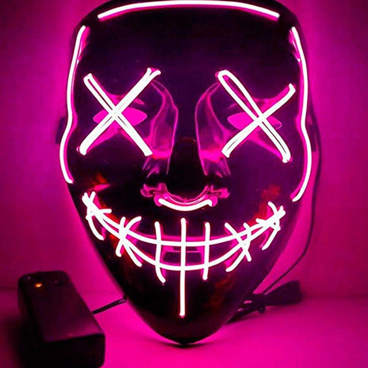 Máscara Luminosa La Purga Disfraz Fiesta Cosplay Halloween OF087B –  Cómpralo en casa